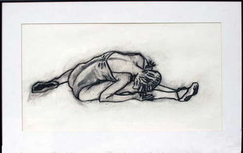 Ballerina-Charcoal on Paper (BFK)_ 12x30_ 1995