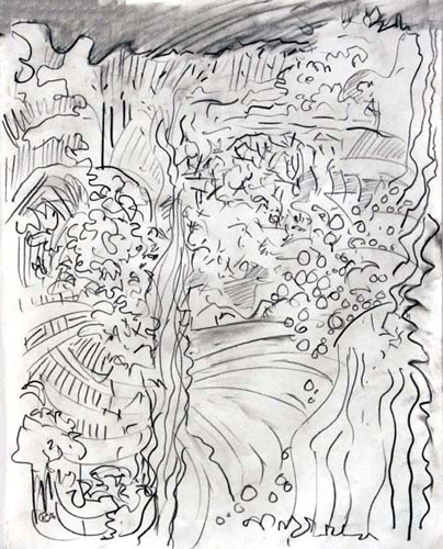 Lake District 5 - Pencil on Paper_ 24x36  2006