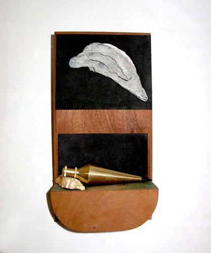 Dreamer-Stone Wood and Brass_12 x 6-5 x3 in